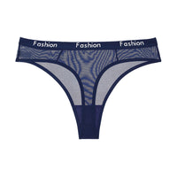 Sexy Mesh Transparent Low Waist Sports Seamless Panties