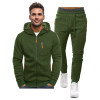 Men's Sport Suit Zipper Cardigan Two-piece Set