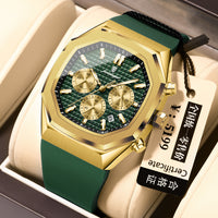 Multifunctional Six-pin Calendar Men's Watch Large Dial