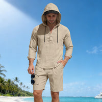Lightweight Breathable Loose-fit Linen Mens Suit