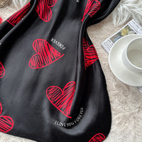 European And American Style Strap Women's Love Summer Nightdress