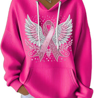 Women's Hooded Long-sleeved Pullover Shirt