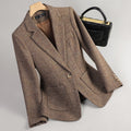 Women's Woolen Quilted Suit Jacket Thick Suit