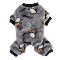 Winter Plush Zebra Stripes Thick Thermal Pajamas