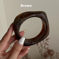 European And American Exaggerated Ins Style Acrylic Fashion Bracelet Irregular Translucent Design