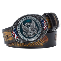 Eagle Buckle Genuine Leather Men's Casual Belt Leisure Fashion Clothing Accessories