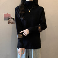 Plus Size Thickened Turtleneck Loose Slimming And All-matching Long Sleeve
