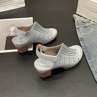 Single-strap Buckle Fashionable And Comfortable Roman Sandals