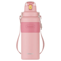 Stainless Steel Vacuum Flask With Strap And Large Capacity Water Bottle