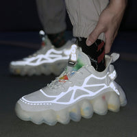 Spring And Autumn Fashion Trend Sports Shoes Luminous Running