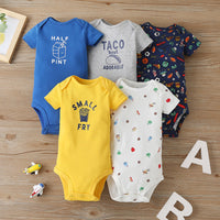Five-piece Baby Short-sleeved One-piece Suit