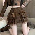 Ballet Style Lace Skirt High Waist Bow