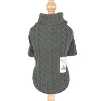 Pure color knitted autumn and winter dog sweater