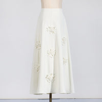 French-style Elegant Three-Dimensional Flower Skirt For Women