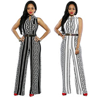 Loose Slim Casual Jumpsuit Print
