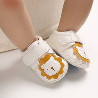 Baby shoes half rubber sole cartoon toddler shoes