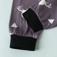 Baby Bowknot Romper Printed Trousers