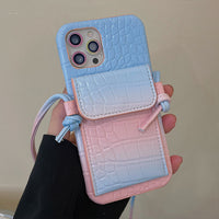 Gradient Diagonal Card Package Mobile Phone Case