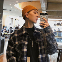 Men's All-match Knitted Wool Hat Without Eaves To Keep Warm
