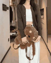 College Style Knitted Cardigan Thin Wool Sweater