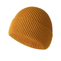 Thickened Knitted With Cotton Flip-up Lining, Outdoor Sports Ski Warm Hat