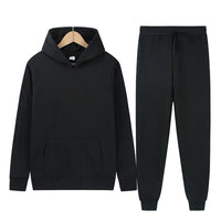 Men's Sport Suit Solid Color Light Board Fleece Warm