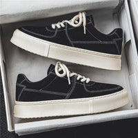 Harajuku Style For Students Sports Casual Lace-up Suede Shoes