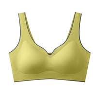 Thailand Seamless Latex Underwear Ladies Ice Silk One Piece Girl Sports Yoga Sleep Vest