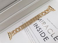 Single Row Denim Chain Metal Watch Band