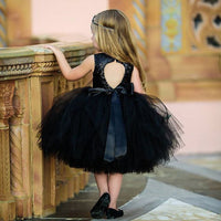 Girls sequined multi-layer mesh dress princess dress