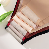 Simple Seamless Ice Silk Underwear With Wavy Edges V-Waist Comfortable Thong