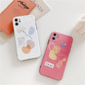 Geometric line cell phone case