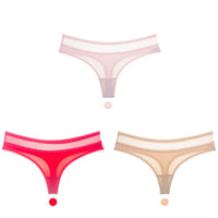 Cotton low-rise seamless women's briefs