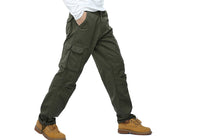 Winter Many New Men's Leisure Pants Pocket Tooling Plus