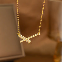 Fashionable Minimalist Internet-celebrity-style Versatile Single-diamond Pendant Necklace