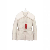 Women's Korean-style Knitted Lapel Down Jacket