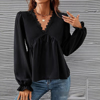 Women's Casual All-match Lace Lining Shirt