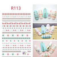 Christmas nail decals ornaments nail stickers