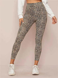 Women's Printed Stretch High Waist Belly-contracting Yoga Pants
