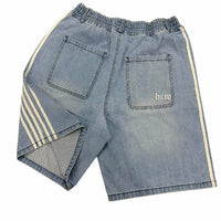 Embroidered Denim Shorts Men's High Street Fashion Casual All-matching