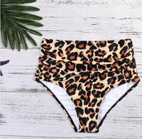 Leopard print swimming shorts