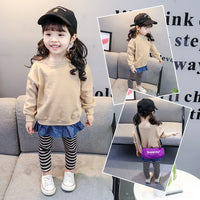 Girls long sleeve two-piece suit
