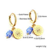 Niche Design Drop Oil Earrings
