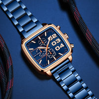 Mens Multifunctional Waterproof Quartz Watch