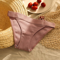 Thread Cotton Comfortable Breathable Sexy Low Waist Girl Briefs