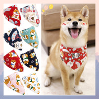 Saliva towel dog Japanese saliva triangle scarf