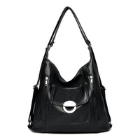 Washed Leather Shoulder Large Capacity Portable Messenger Bag