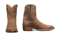 New Low-Heel Suede Side Zipper Low-Top Men's Boots