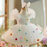 White Girl Super Fairy Puffy Gauze Princess Dress
