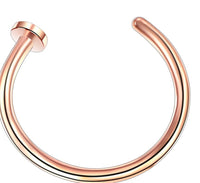 Stainless Steel U-shaped Nose Ring Simple Style Non-perforated Nose Studs